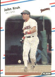 1988 Fleer Baseball Cards      589     John Kruk